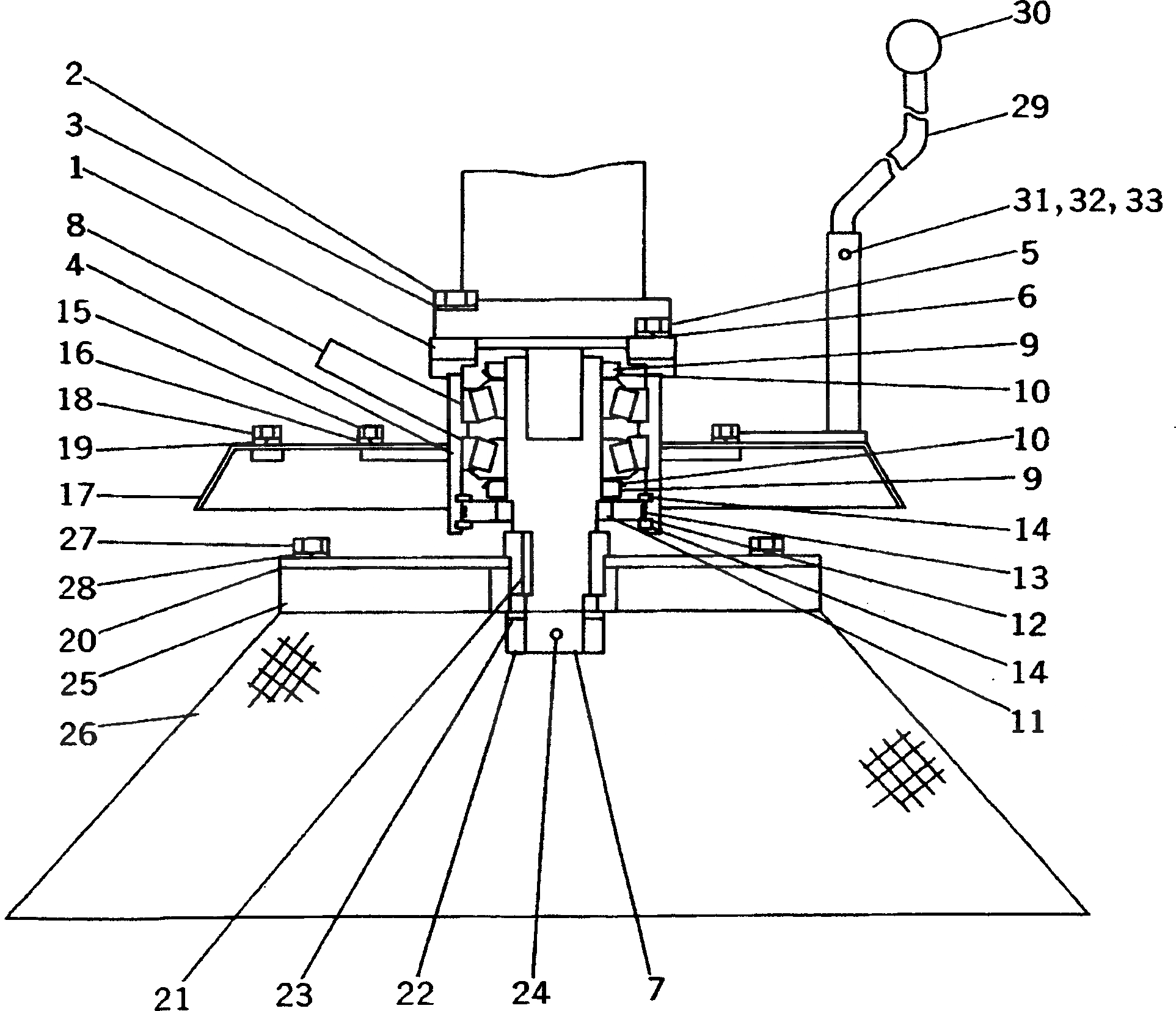 Схема запчастей Komatsu WA40-3-CB - ROAD SWEEPER (ВНУТР. ЭЛЕМЕНТЫ) (7/8) (GUTTER BRUSH) РАБОЧЕЕ ОБОРУДОВАНИЕ
