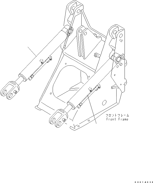 Схема запчастей Komatsu WA40-3 - ГИДРОЦИЛИНДР ПОДЪЕМА РАБОЧЕЕ ОБОРУДОВАНИЕ