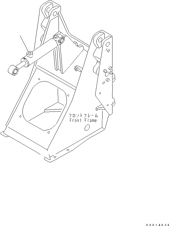 Схема запчастей Komatsu WA40-3 - MULTI ЦИЛИНДР КОВША РАБОЧЕЕ ОБОРУДОВАНИЕ