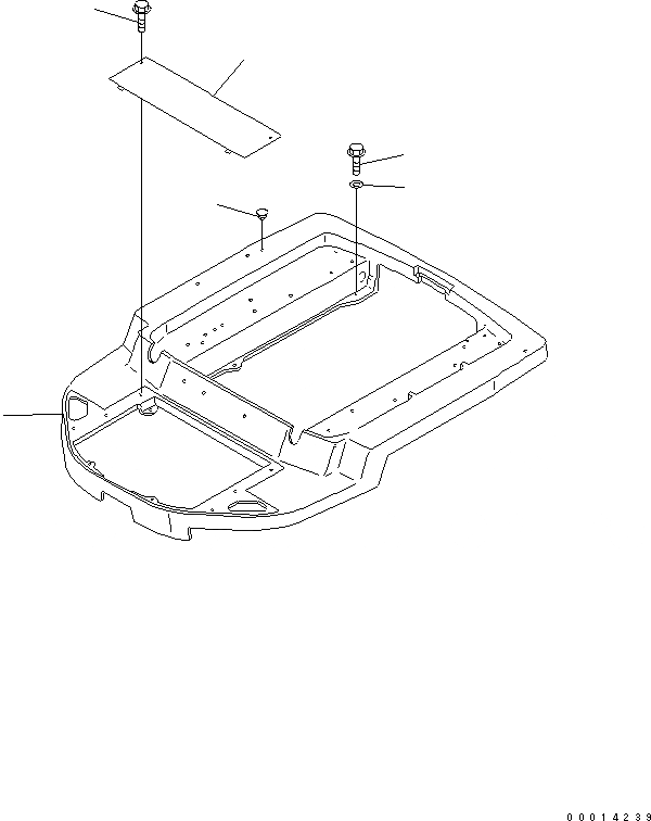 Схема запчастей Komatsu WA40-3-CN - ОСНОВН. КОНСТРУКЦИЯ (СНЕГООЧИСТИТ. СПЕЦ-Я.) КАБИНА ОПЕРАТОРА И СИСТЕМА УПРАВЛЕНИЯ