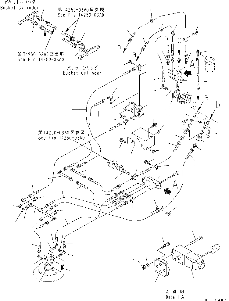 Схема запчастей Komatsu WA40-3-CN - ROAD SWEEPER (МОТОР ЛИНИЯ) РАБОЧЕЕ ОБОРУДОВАНИЕ