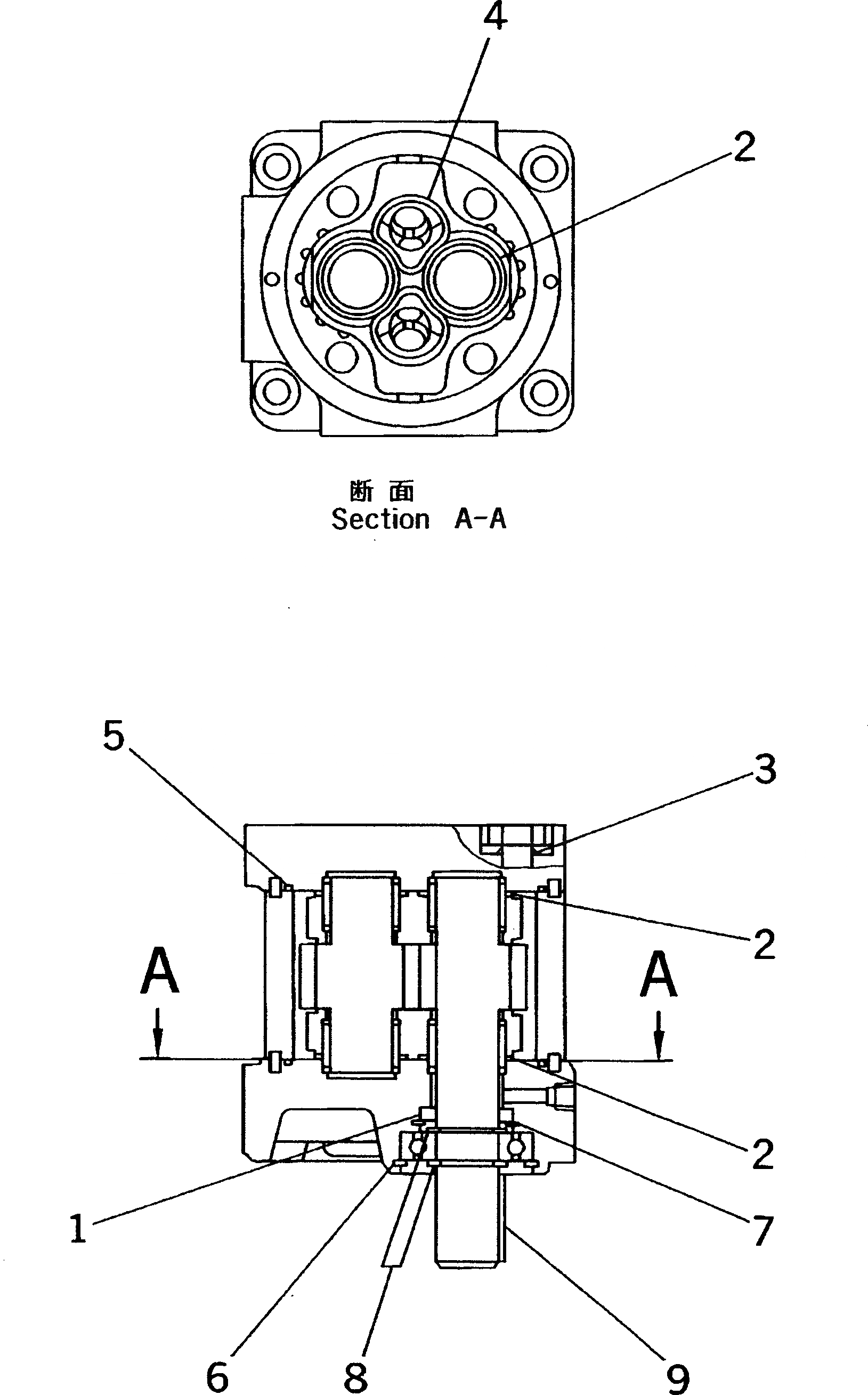 Схема запчастей Komatsu WA40-3-X - SNOW FLYER МОТОР (ВНУТР. ЧАСТИ) РАБОЧЕЕ ОБОРУДОВАНИЕ