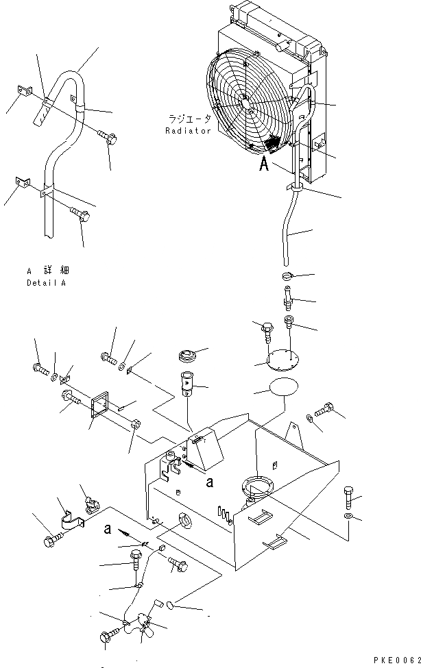 Схема запчастей Komatsu WA400-3-X - ТОПЛИВН. БАК.(№-) КОМПОНЕНТЫ ДВИГАТЕЛЯ И ЭЛЕКТРИКА