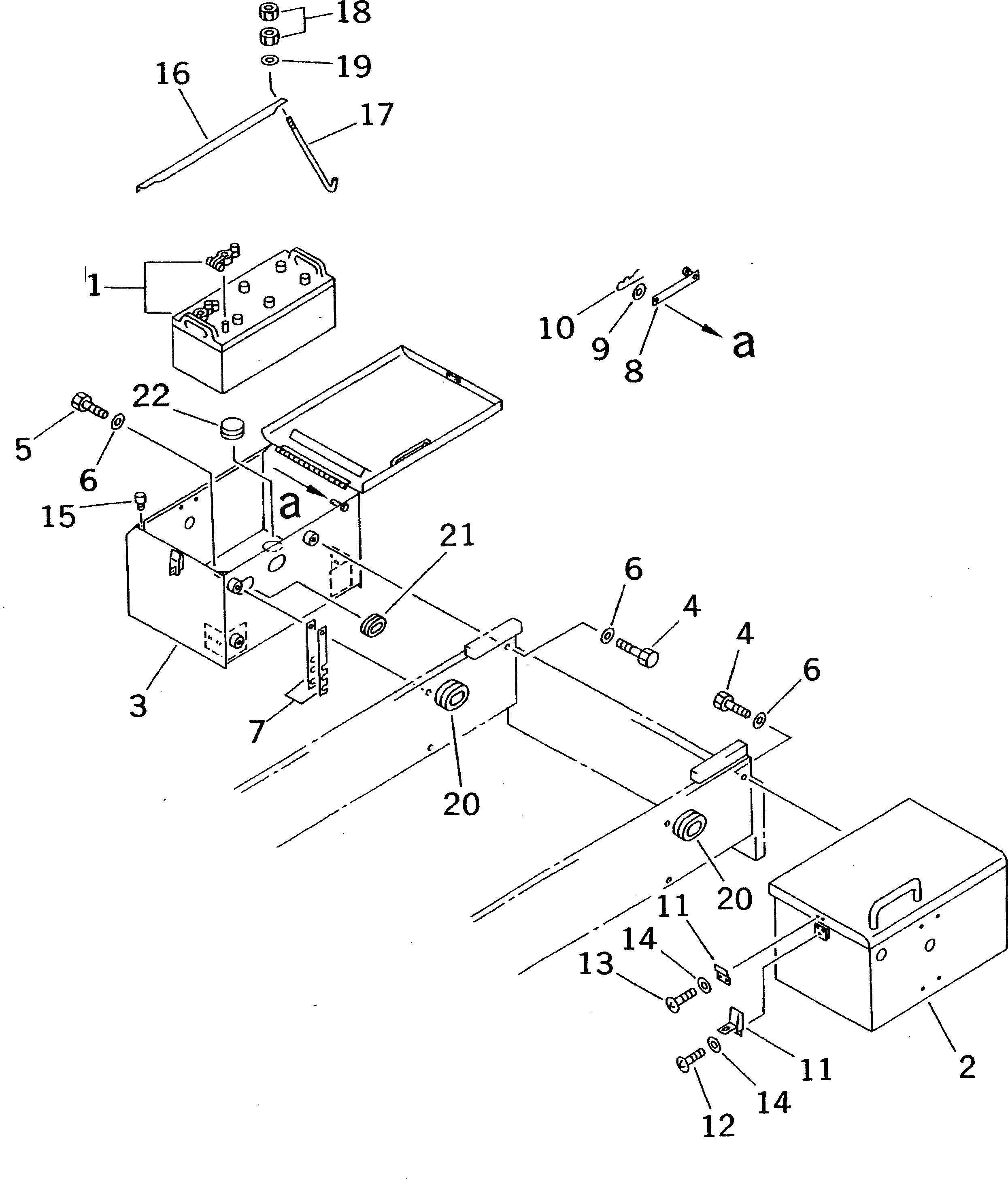 Схема запчастей Komatsu WA400-3-X - АККУМУЛЯТОР И КОРПУС АККУМУЛЯТОРА (ВЫСОК. ЕМК.)(№-) КОМПОНЕНТЫ ДВИГАТЕЛЯ И ЭЛЕКТРИКА