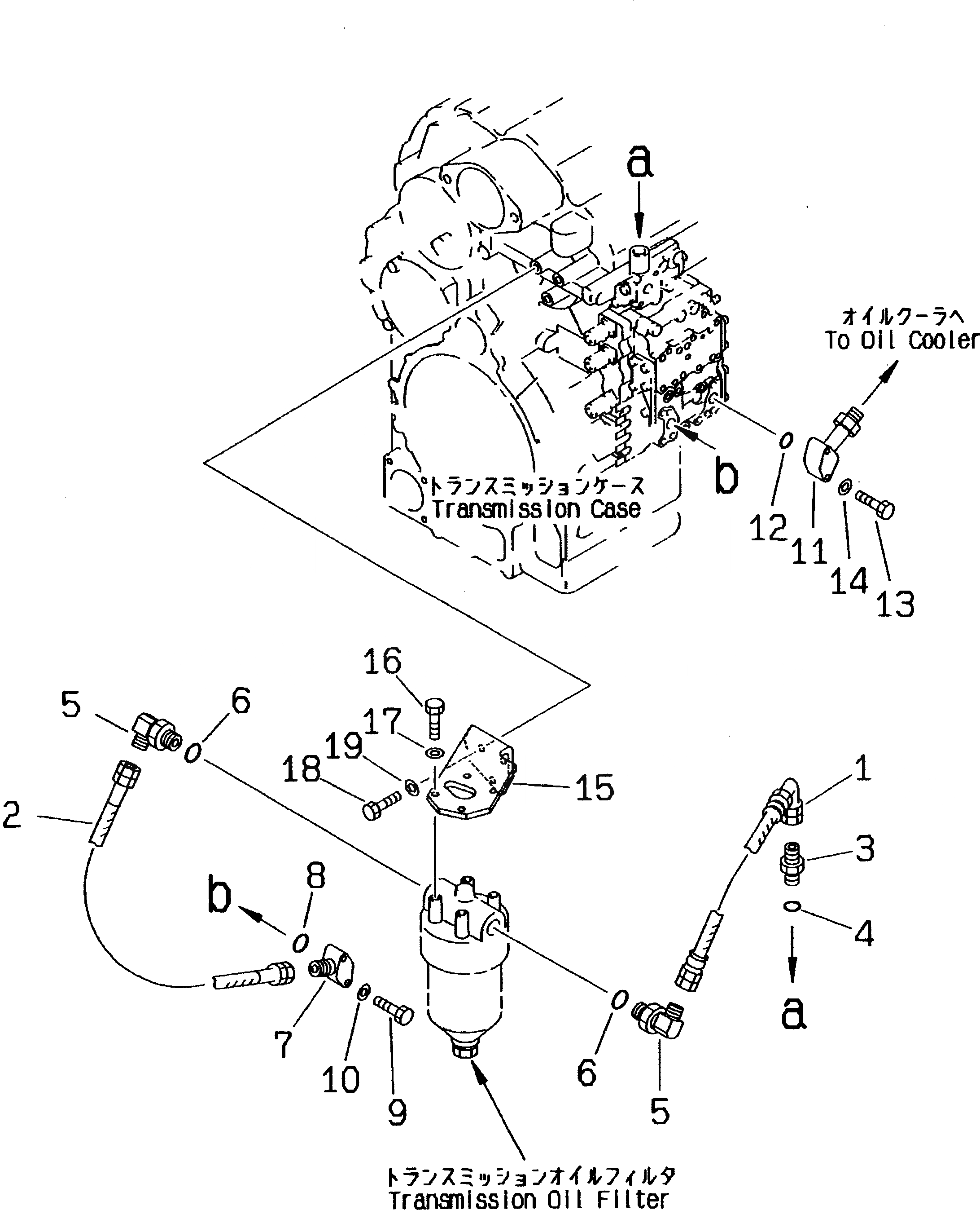 Схема запчастей Komatsu WA400-3-X - ТРАНСМИССИЯ (ГИДРОЛИНИЯ ТРАНСМИССИИ) (/)(№-) ТРАНСМИССИЯ