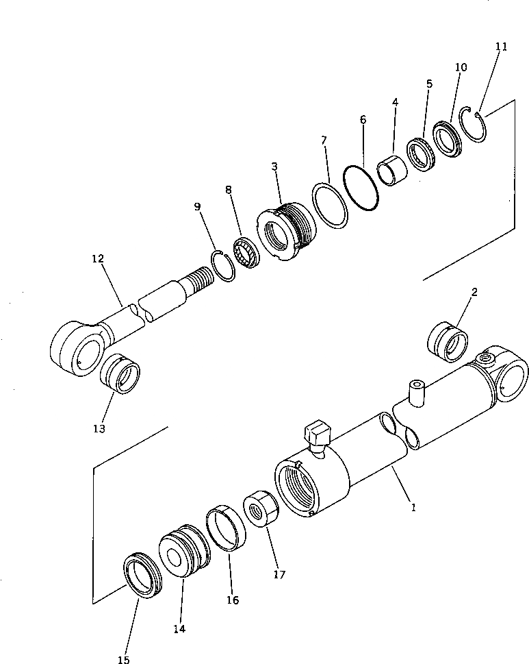 Схема запчастей Komatsu WA400-1 - ЦИЛИНДР РУЛЕВ. УПР-Я РУЛЕВ. УПРАВЛЕНИЕ И СИСТЕМА УПРАВЛЕНИЯS