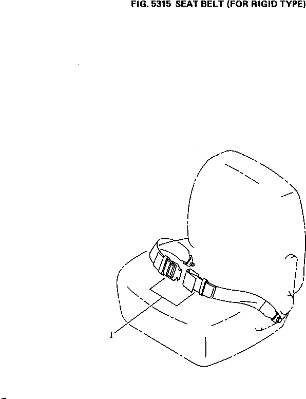 Схема запчастей Komatsu WA400-1 - РЕМЕНЬ БЕЗОПАСНОСТИ (ДЛЯ ЖЕСТК.) РАМА И ЧАСТИ КОРПУСА
