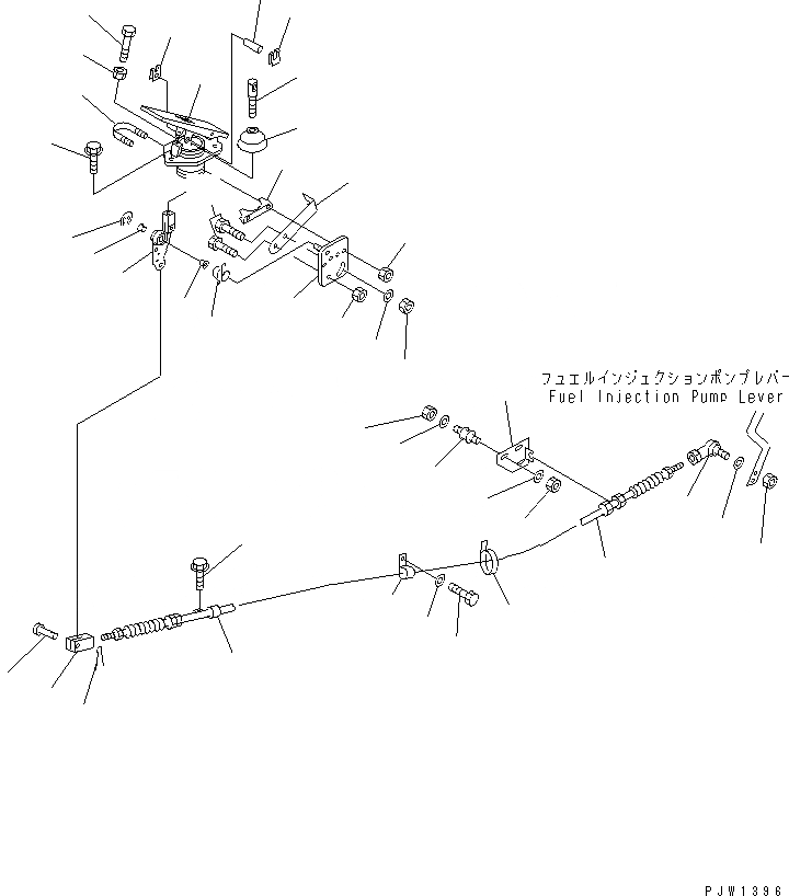 Схема запчастей Komatsu WA400-1 - ПЕДАЛЬ АКСЕЛЕРАТОРАAND МЕХАНИЗМ(№-) КОМПОНЕНТЫ ДВИГАТЕЛЯ И ЭЛЕКТРИКА