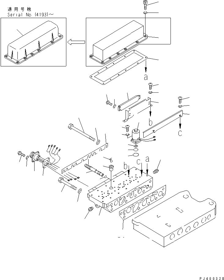 Схема запчастей Komatsu WA400-1 - КЛАПАН УПРАВЛЕНИЯ ТРАНСМИССИЕЙ (/) ТРАНСМИССИЯ