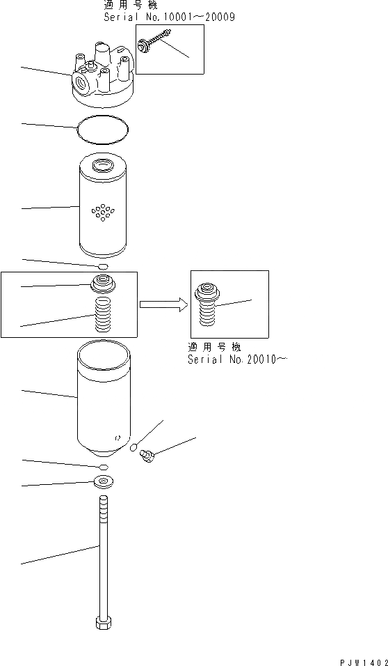 Схема запчастей Komatsu WA400-1 - ТОРКФЛОУ МАСЛ. ФИЛЬТР ТРАНСМИССИЯ