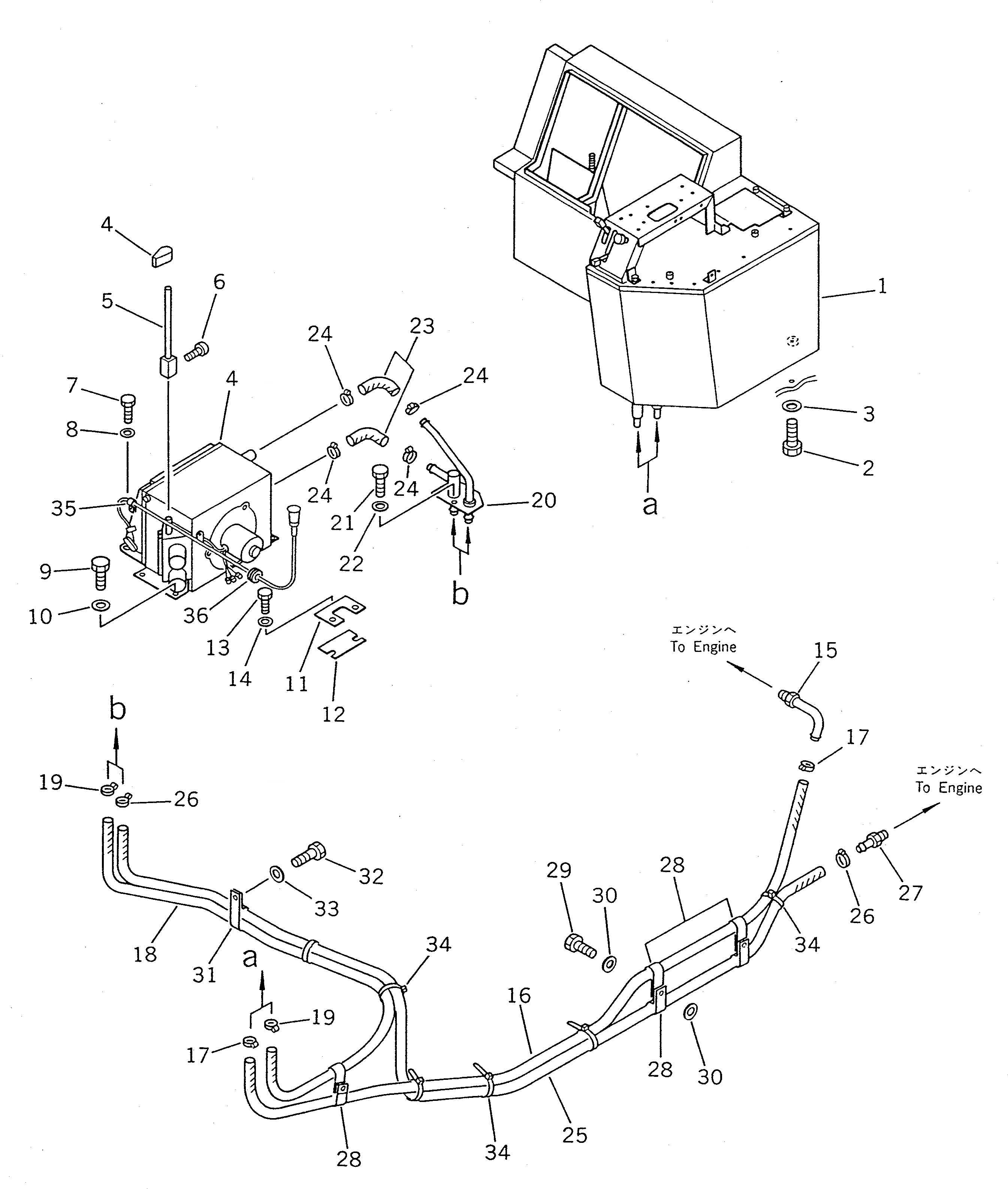 Схема запчастей Komatsu WA400-1 - ОБОГРЕВАТЕЛЬ. (ДЛЯ КАБИНА ДЛЯ 2 ЧЕЛ.) (/)(№-.) СПЕЦ. APPLICATION ЧАСТИ