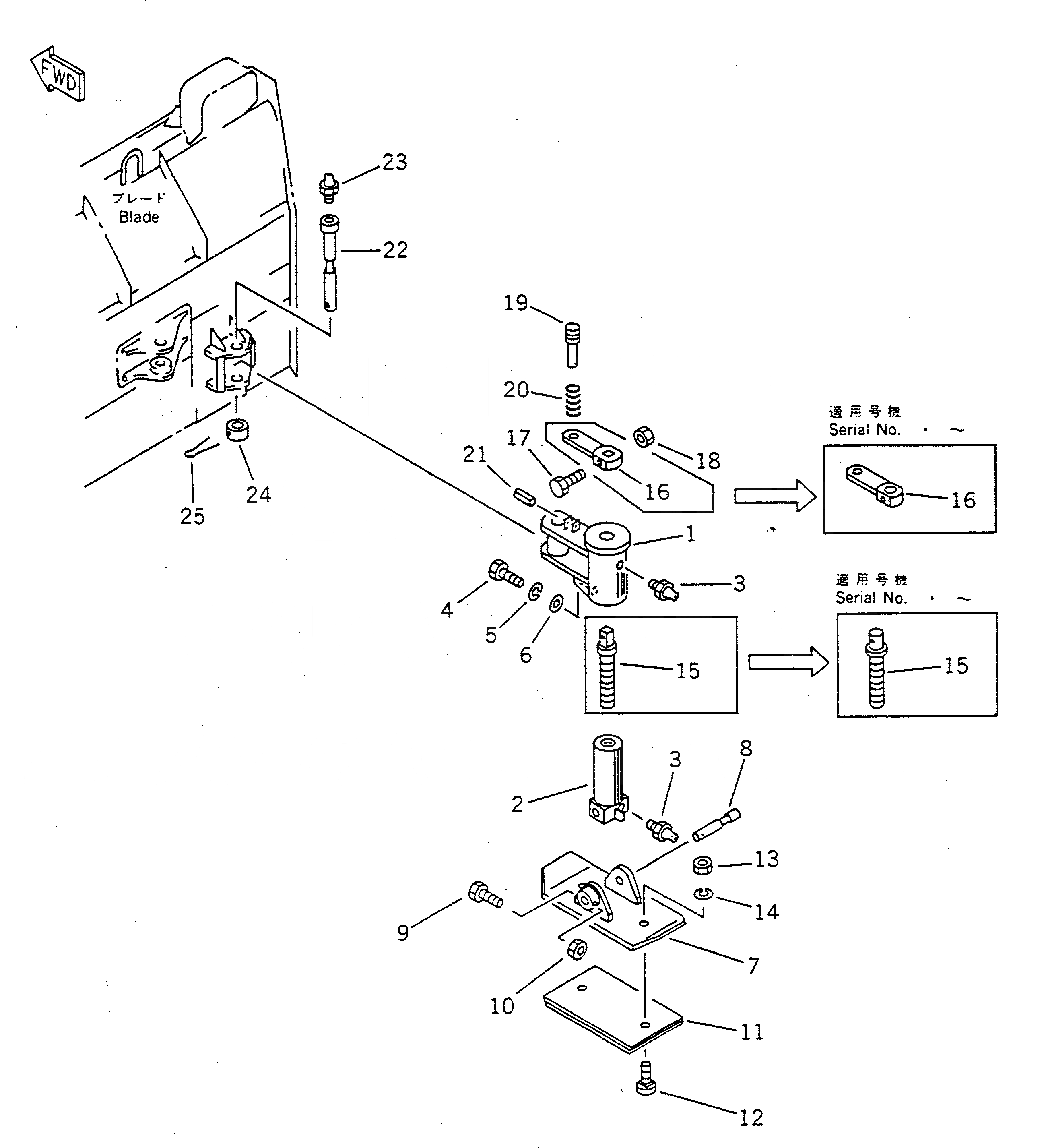 Схема запчастей Komatsu WA400-1 - SLED СПЕЦ. APPLICATION ЧАСТИ