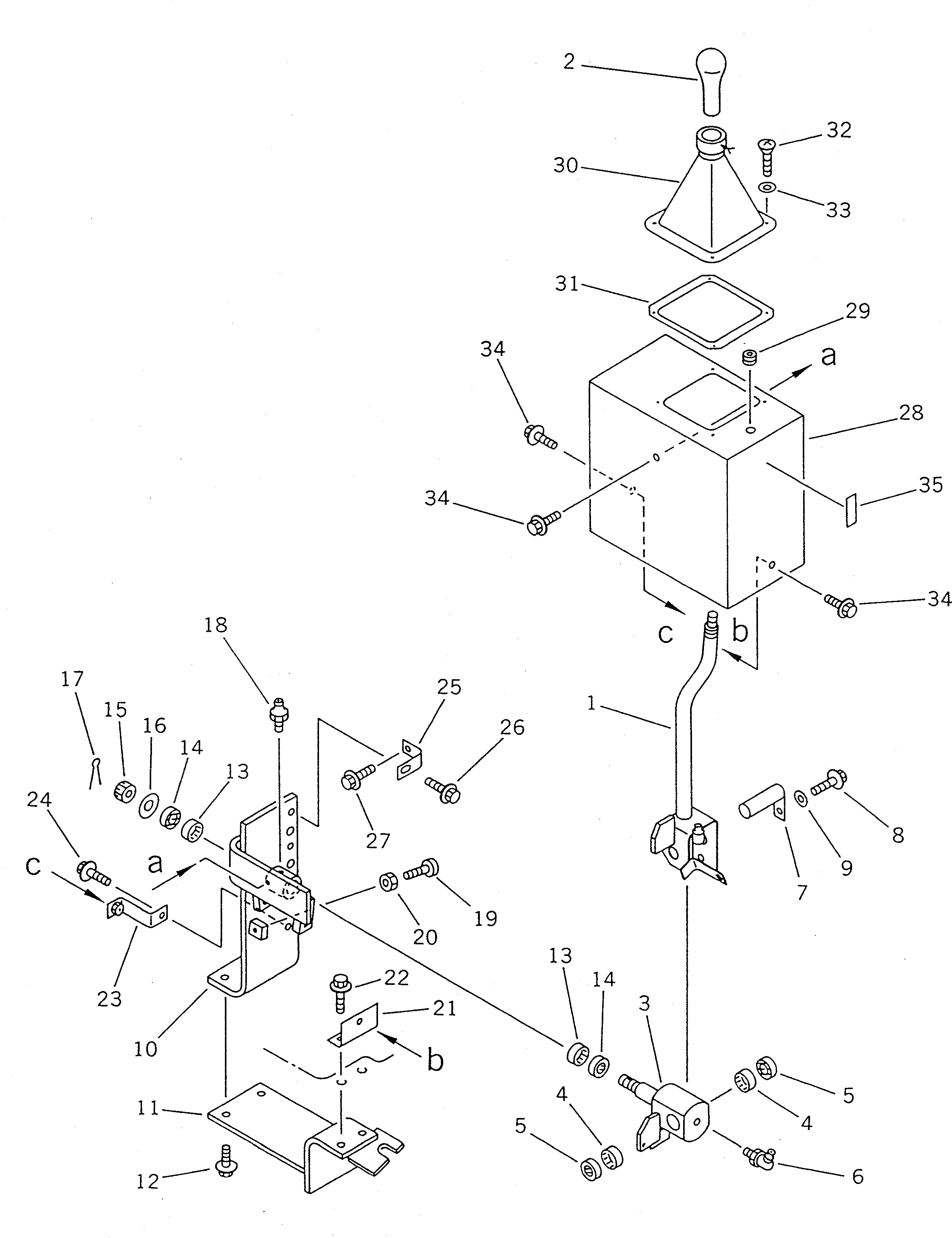 Схема запчастей Komatsu WA400-1 - УПРАВЛ. НАВЕСН. ОБОРУД. РЫЧАГ (ДЛЯ S.P.A.P.) (/)(№-) СПЕЦ. APPLICATION ЧАСТИ