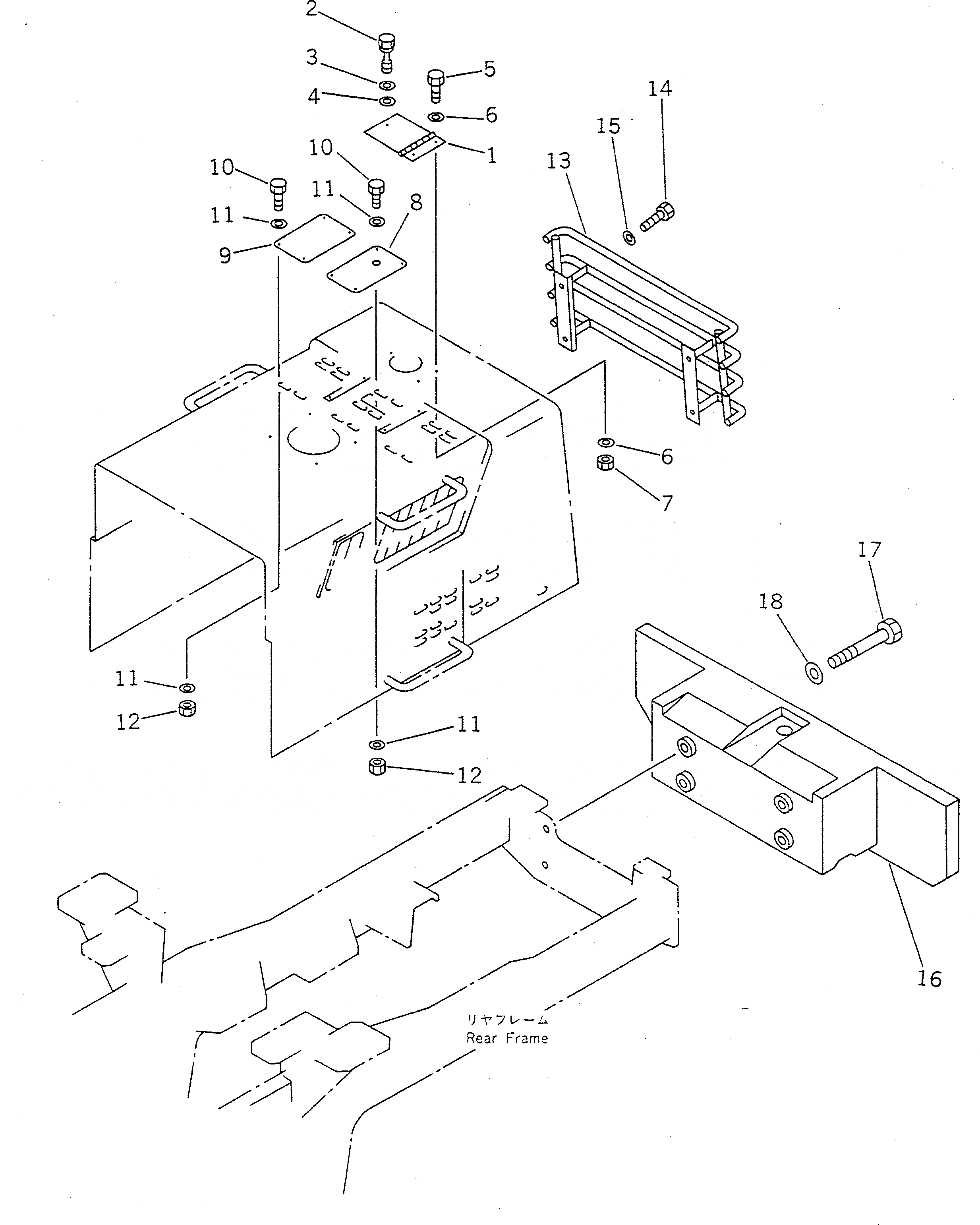 Схема запчастей Komatsu WA400-1 - КАПОТ (ТУННЕЛЬН. СПЕЦ-Я.)(№-9999) СПЕЦ. APPLICATION ЧАСТИ