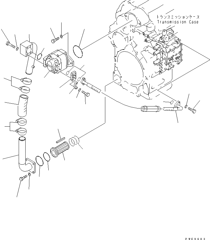 Схема запчастей Komatsu WA400-3A-SN - ТРАНСМИССИЯ (ГИДРОЛИНИЯ ТРАНСМИССИИ) (ДЛЯ ЭКСТРЕННОГО УПРАВЛЕНИЯ) (/) ТРАНСМИССИЯ