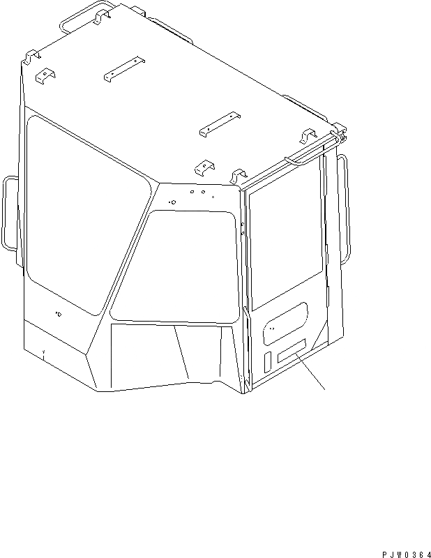 Схема запчастей Komatsu WA400-3A-SN - КАБИНА ДЛЯ 2 ЧЕЛ. (МАРКИРОВКА)(№-) КАБИНА ОПЕРАТОРА И СИСТЕМА УПРАВЛЕНИЯ