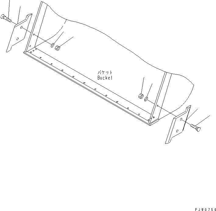 Схема запчастей Komatsu WA400-3A-SN - ЧАСТИ КОРПУСА(№-) РАБОЧЕЕ ОБОРУДОВАНИЕ