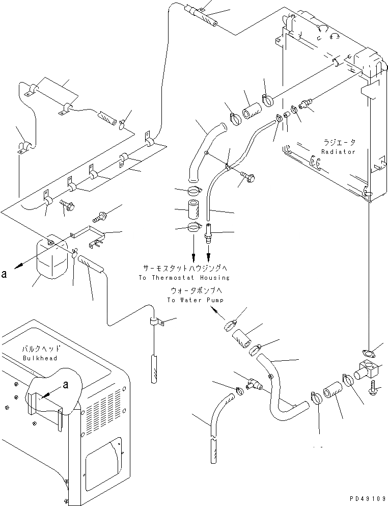 Схема запчастей Komatsu WA400-3A-ST - СИСТЕМА ТРУБ РАДИАТОРА (С КЕРАМИЧ. ГЛУШИТЕЛЬ) (ТУННЕЛЬН. СПЕЦ-Я.)(№-8) КОМПОНЕНТЫ ДВИГАТЕЛЯ И ЭЛЕКТРИКА
