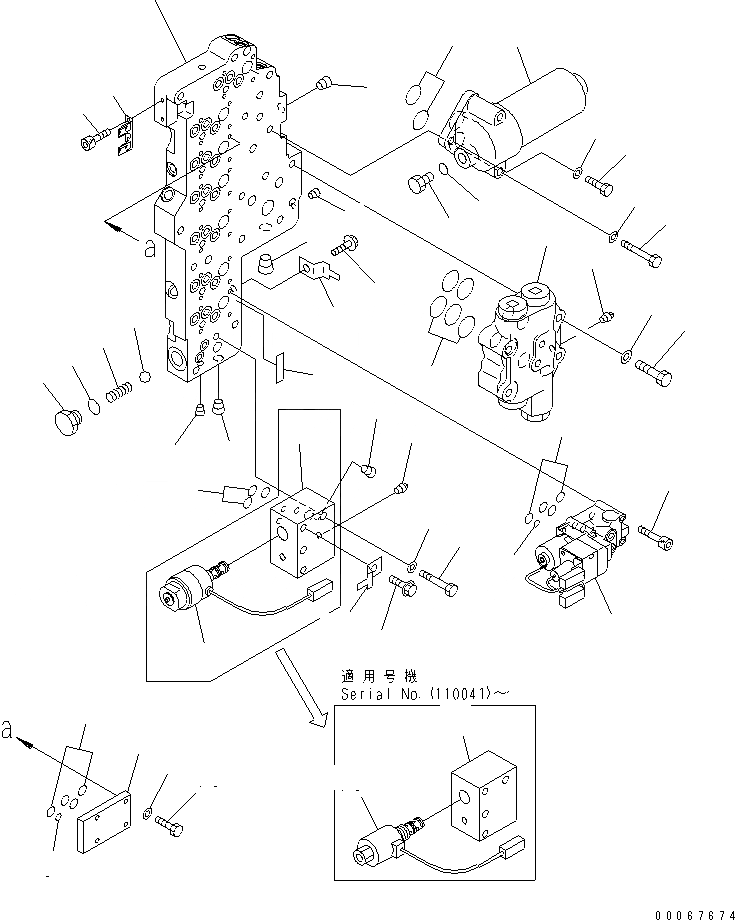 Схема запчастей Komatsu WA400-5 - ТРАНСМИССИЯ ОСНОВН. КЛАПАН (МОРОЗОУСТОЙЧИВ. СПЕЦ-Я (A) СПЕЦ-Я.) СИЛОВАЯ ПЕРЕДАЧА