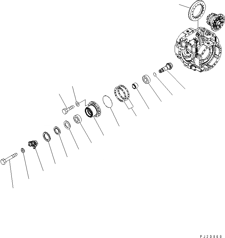 Схема запчастей Komatsu WA400-5 - ЗАДН. МОСТ (ДИФФЕРЕНЦ.¤ /) СИЛОВАЯ ПЕРЕДАЧА