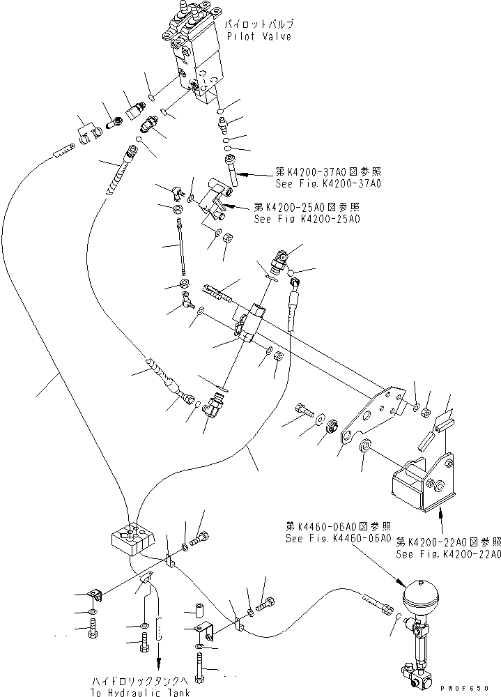 Схема запчастей Komatsu WA400-5 - ОСНОВН. КОНСТРУКЦИЯ (УПРАВЛЕНИЕ ПОГРУЗКОЙ) (КЛАПАН ОСТАНОВКИ) КАБИНА ОПЕРАТОРА И СИСТЕМА УПРАВЛЕНИЯ