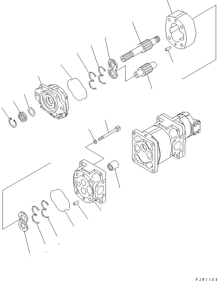 Схема запчастей Komatsu WA400-5 - ГИДР. НАСОС. (ВНУТР. ЧАСТИ) (СИЛОВАЯ ЛИНИЯ¤ РАБОЧЕЕ ОБОРУДОВАНИЕ И P.P.C.) (/) ОСНОВН. КОМПОНЕНТЫ И РЕМКОМПЛЕКТЫ