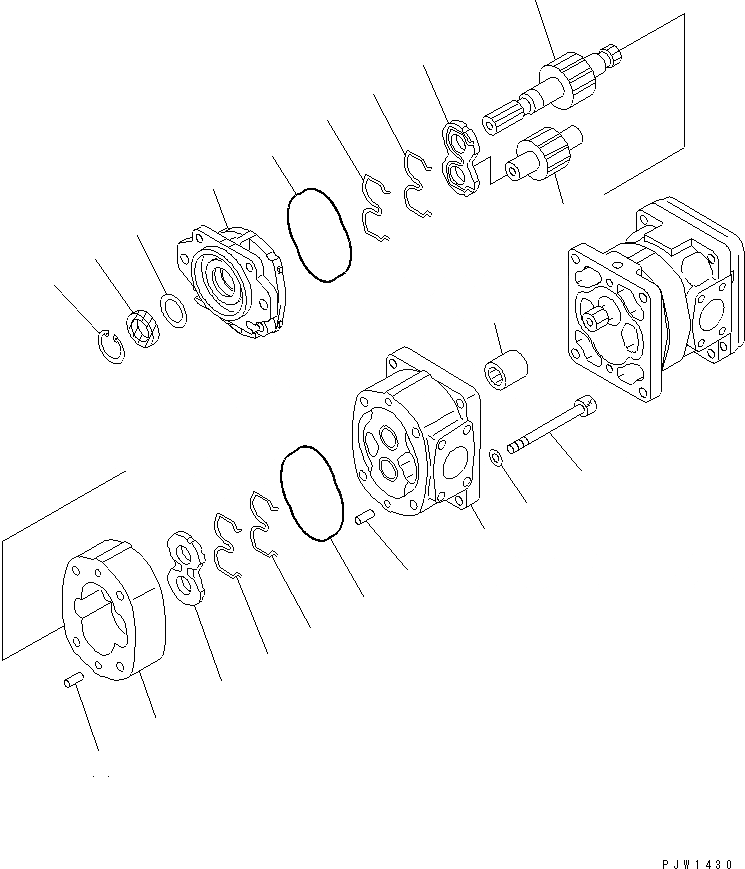 Схема запчастей Komatsu WA400-5 - ГИДР. НАСОС. (ВНУТР. ЧАСТИ) (РУЛЕВ. УПРАВЛЕНИЕ И ПЕРЕКЛЮЧЕНИЕ) (/) ОСНОВН. КОМПОНЕНТЫ И РЕМКОМПЛЕКТЫ