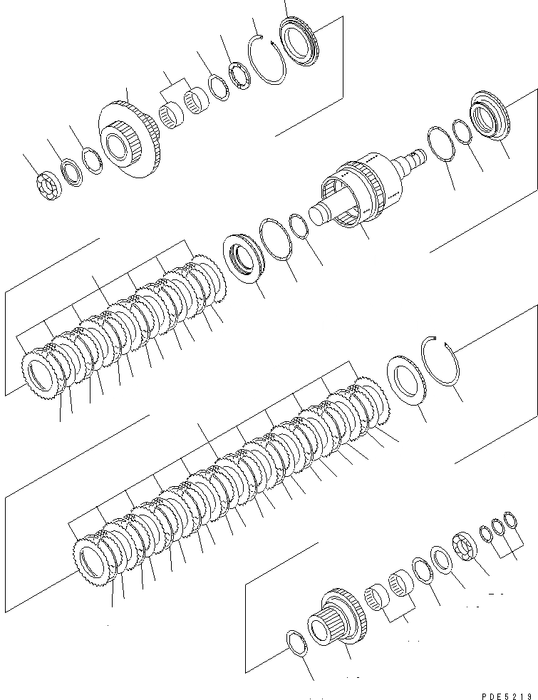 Схема запчастей Komatsu WA400-3A - ТРАНСМИССИЯ (РЕВЕРС, 2-Я МУФТА) (ДЛЯ ЭКСТРЕННОГО УПРАВЛЕНИЯ) ТРАНСМИССИЯ
