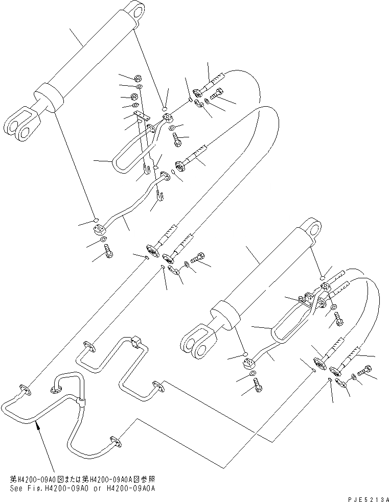 Схема запчастей Komatsu WA400-3-H - ГИДРОЦИЛИНДР ПОДЪЕМА (ГИДРОЛИНИЯ) РАБОЧЕЕ ОБОРУДОВАНИЕ