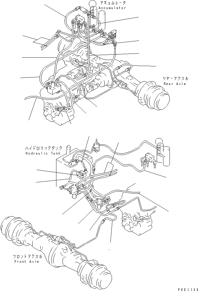 Схема запчастей Komatsu WA400-3-H - ЧАСТИ ДЛЯ ПЕРИОДИЧ. ЗАМЕНЫ (/) (ТОРМОЗ. ШЛАНГИ) КАТАЛОГИ ЗЧ