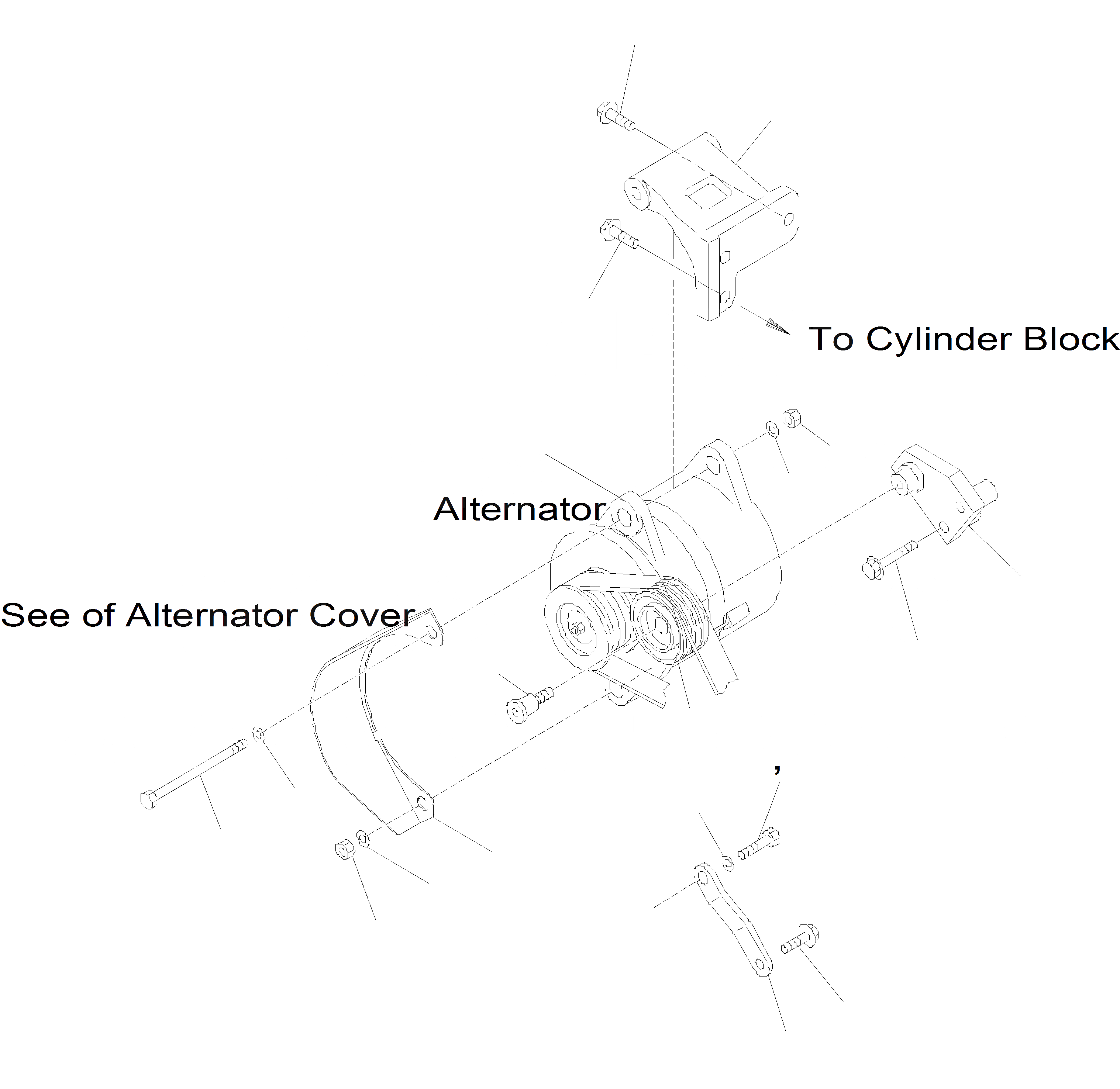 Схема запчастей Komatsu WA400-5 - ГЕНЕРАТОР ЭЛЕКТРИЧ. СИСТЕМА