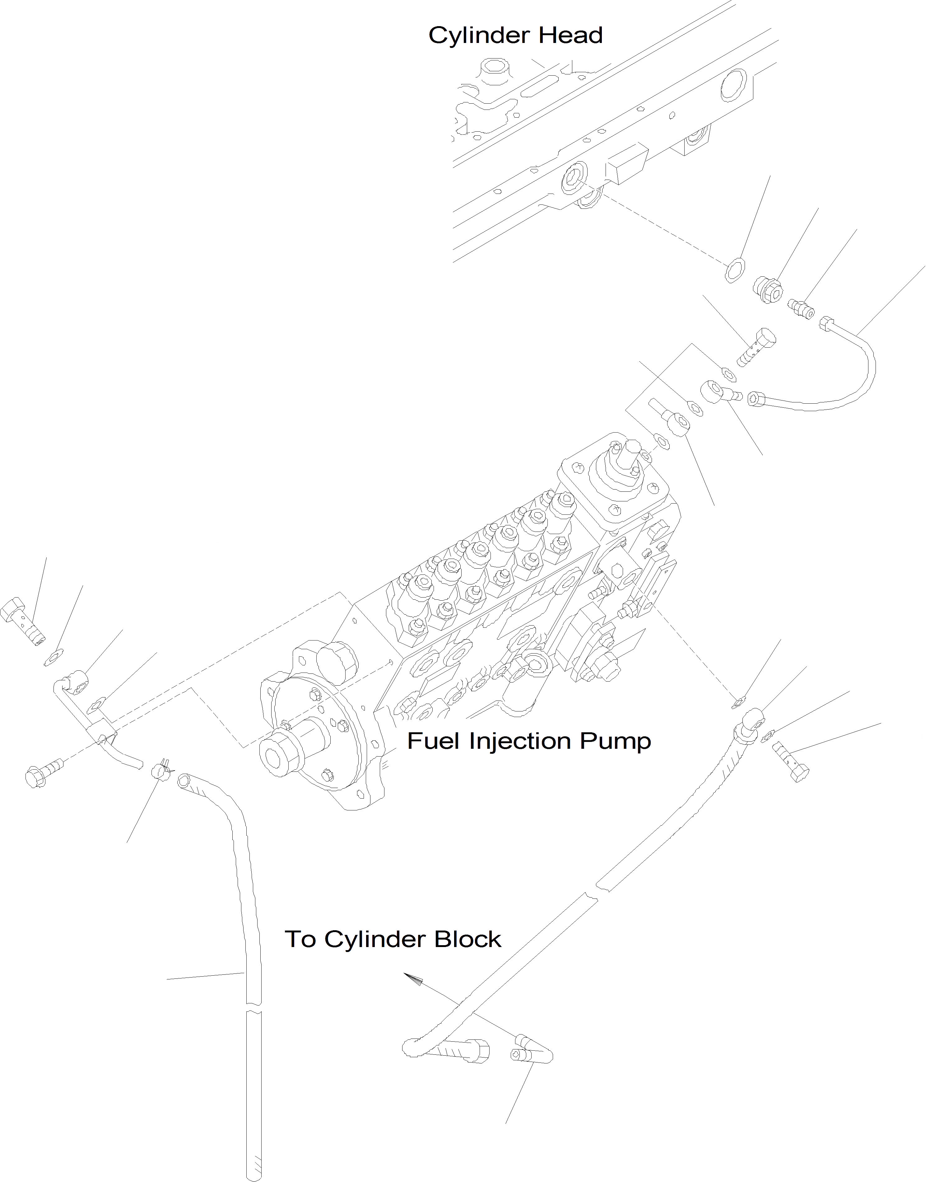 Схема запчастей Komatsu WA400-5 - ВПРЫСК СИСТЕМА ДВИГАТЕЛЬ, КРЕПЛЕНИЕ ДВИГАТЕЛЯ