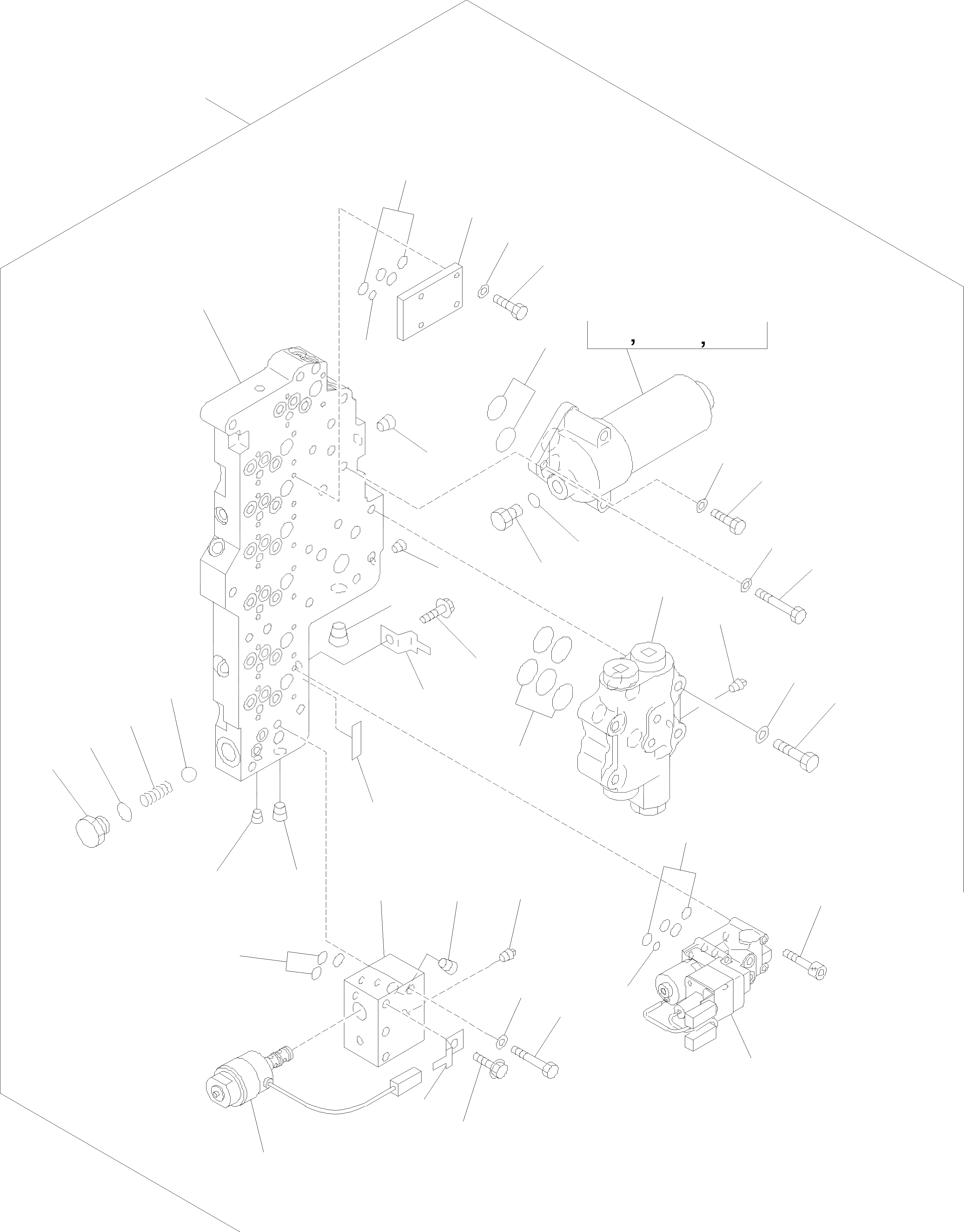 Схема запчастей Komatsu WA400-5 - POWERSHIFT ТРАНСМИССИЯ, УПРАВЛЯЮЩ. КЛАПАН СТАНДАРТН. ТРАНСМИССИЯ, КРЕСТОВИНА