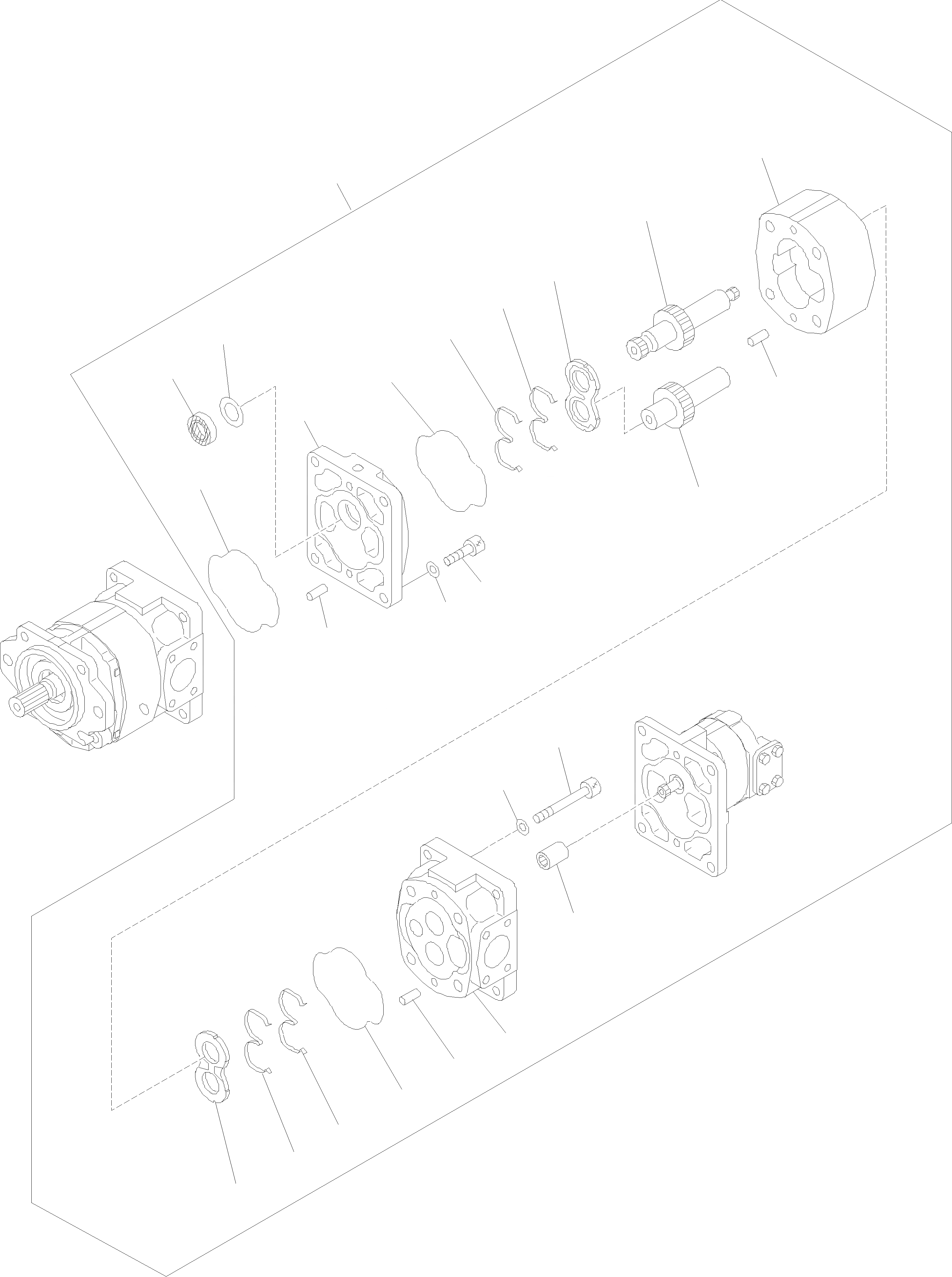 Схема запчастей Komatsu WA400-5 - ГИДРАВЛ-НАСОС ГИДРАВЛ-НАСОС