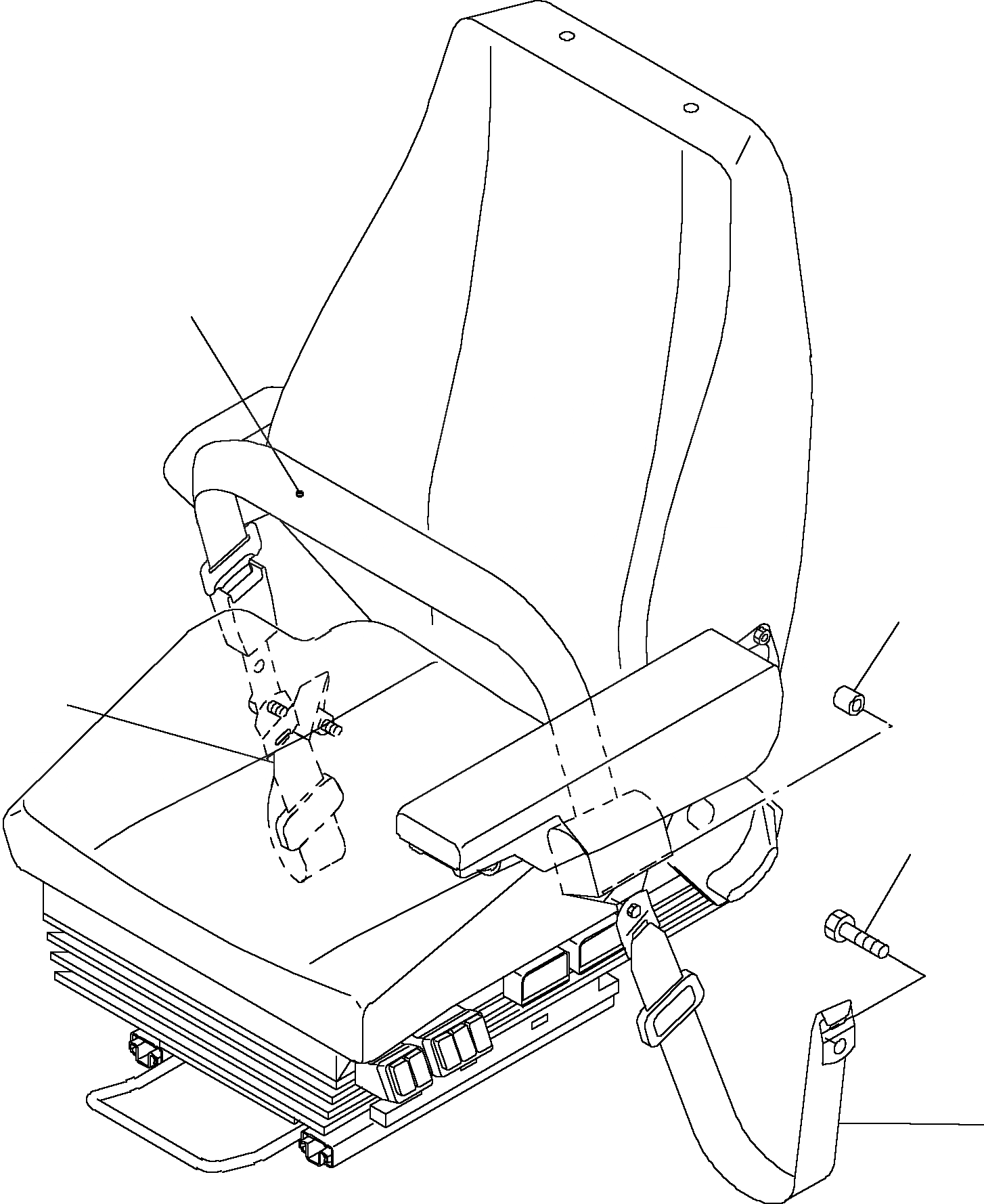 Схема запчастей Komatsu WA400-5 - ПРИВОДRS СИДЕНЬЕ, ATTACHING ЧАСТИ ПРИВОДRS КАБИНА