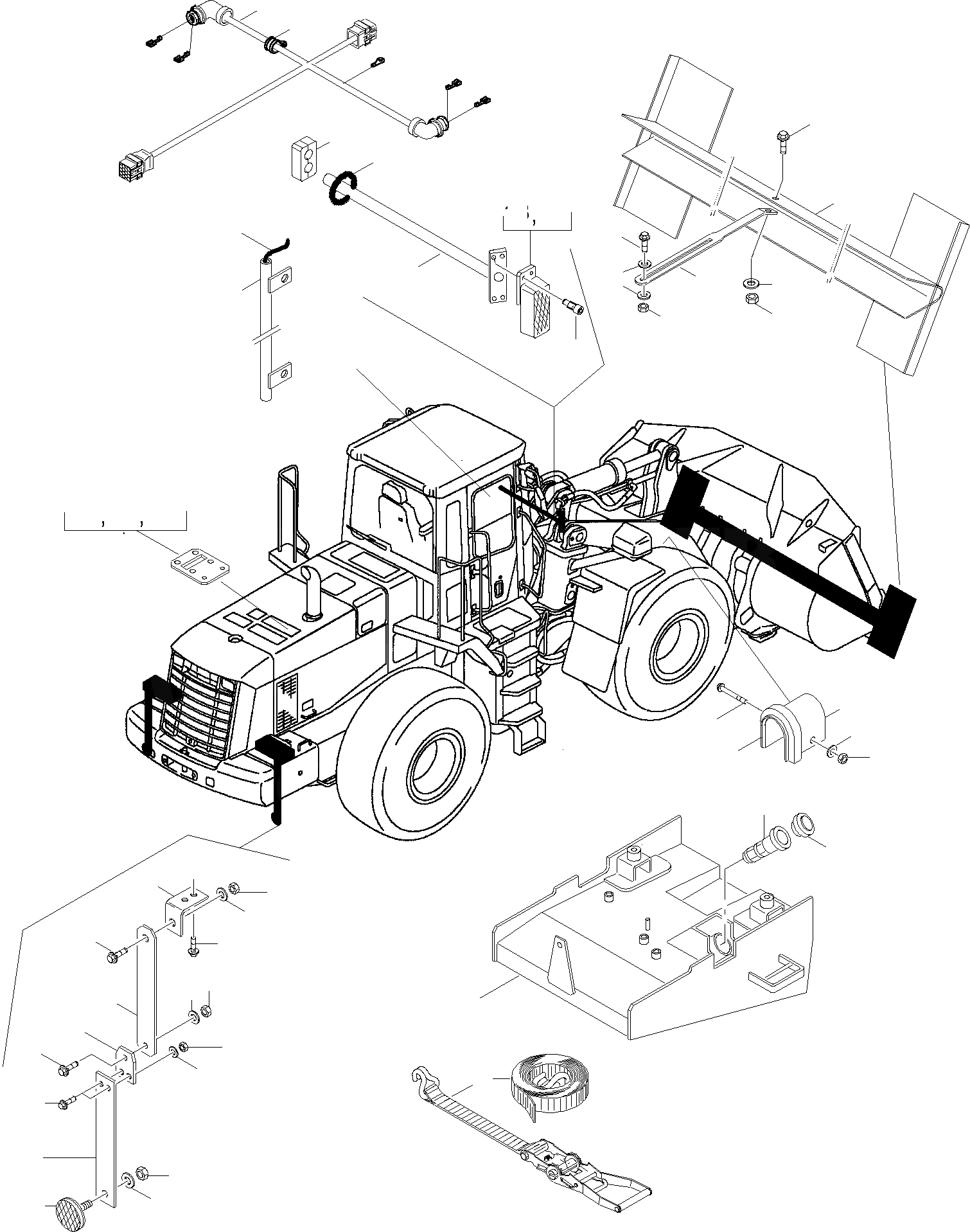 Схема запчастей Komatsu WA400-5 - СПЕЦ. ОБОРУД-Е ITALY ОБОРУД-Е