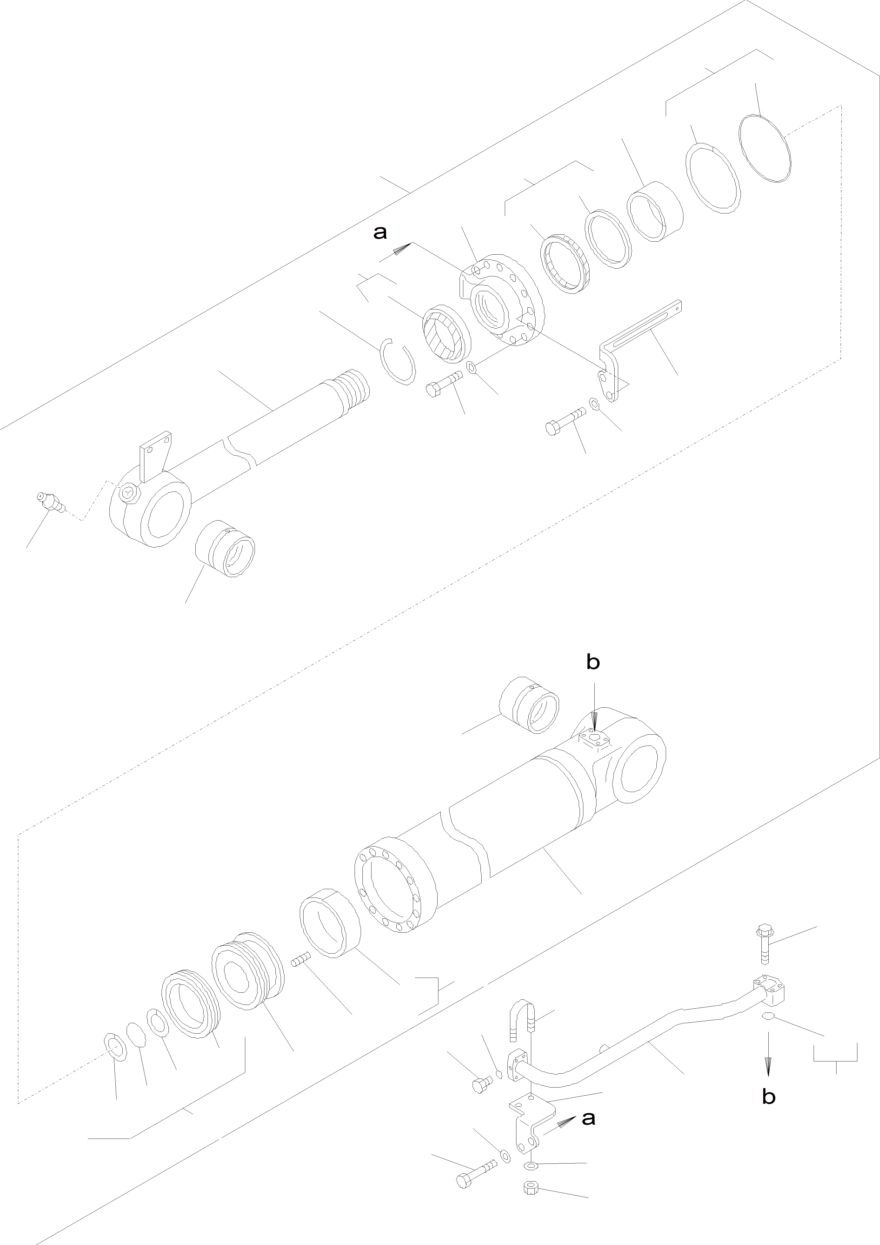 Схема запчастей Komatsu WA400-5 - ЦИЛИНДР КОВША ЦИЛИНДР КОВША