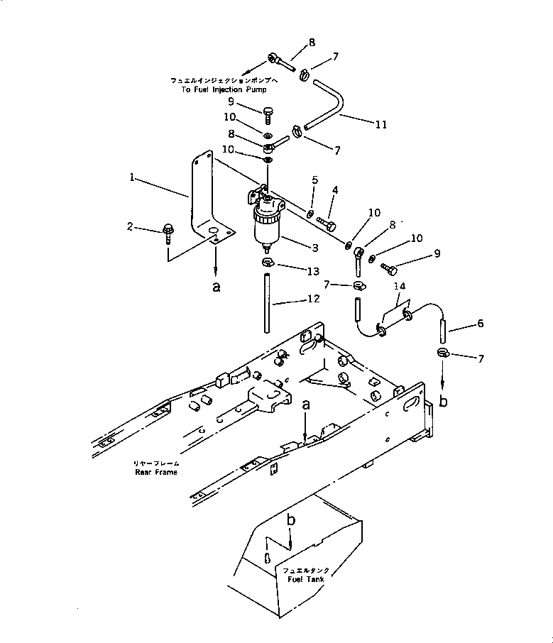 Схема запчастей Komatsu WA420-1 - ВОДООТДЕЛИТЕЛЬ(№-) КОМПОНЕНТЫ ДВИГАТЕЛЯ И ЭЛЕКТРИКА