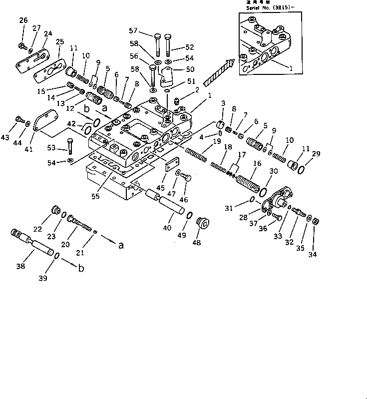 Схема запчастей Komatsu WA420-1 - КЛАПАН УПРАВЛЕНИЯ ТРАНСМИССИЕЙ (/)(№-(8)) ГИДРОТРАНСФОРМАТОР И ТРАНСМИССИЯ