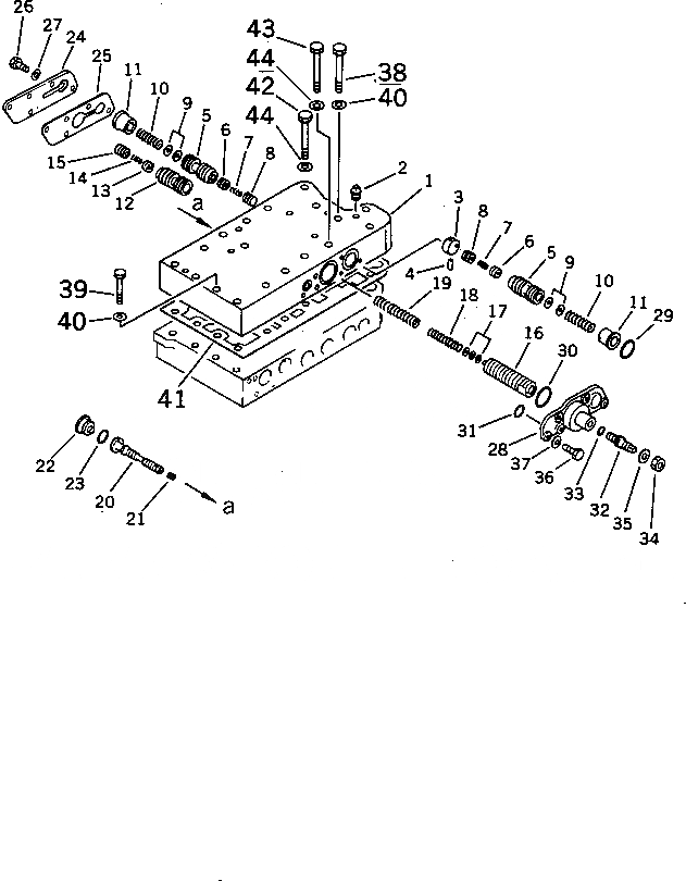 Схема запчастей Komatsu WA420-1 - КЛАПАН УПРАВЛЕНИЯ ТРАНСМИССИЕЙ (/)(№(8)-) ГИДРОТРАНСФОРМАТОР И ТРАНСМИССИЯ