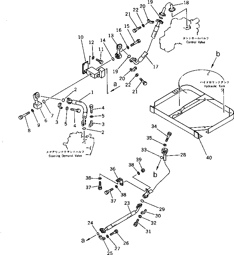 Схема запчастей Komatsu WA420-1 - ГИДРОЛИНИЯ ЭКСТРЕННОГО УПРАВЛЕНИЯ (/)(№-9999) РУЛЕВ. УПРАВЛЕНИЕ И СИСТЕМА УПРАВЛЕНИЯS