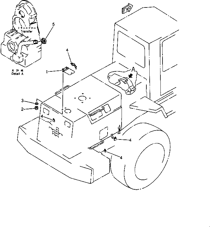 Схема запчастей Komatsu WA420-1 - ЗАЩИТА ОТ ВАНДАЛИЗМА(№-9999) РАМА И ЧАСТИ КОРПУСА