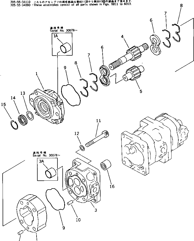 Схема запчастей Komatsu WA420-1 - ПОГРУЗ. И НАСОС РУЛЕВ. УПРАВЛ-Я (/)(№-9999) УПРАВЛ-Е РАБОЧИМ ОБОРУДОВАНИЕМ
