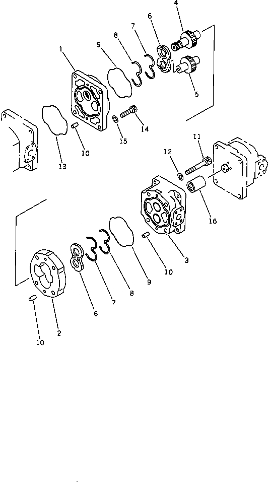 Схема запчастей Komatsu WA420-1 - ПОГРУЗ. И НАСОС РУЛЕВ. УПРАВЛ-Я (/)(№-) УПРАВЛ-Е РАБОЧИМ ОБОРУДОВАНИЕМ
