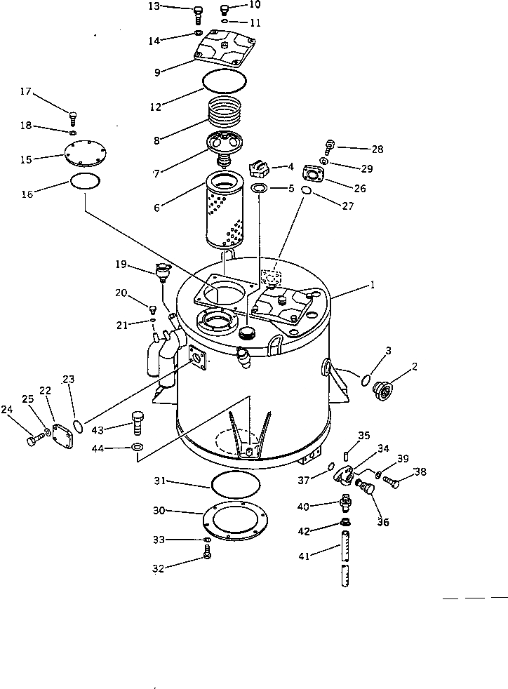 Схема запчастей Komatsu WA420-1 - ГИДР. БАК. (СЕВ. АМЕРИКА СПЕЦ-Я.)(№-) УПРАВЛ-Е РАБОЧИМ ОБОРУДОВАНИЕМ