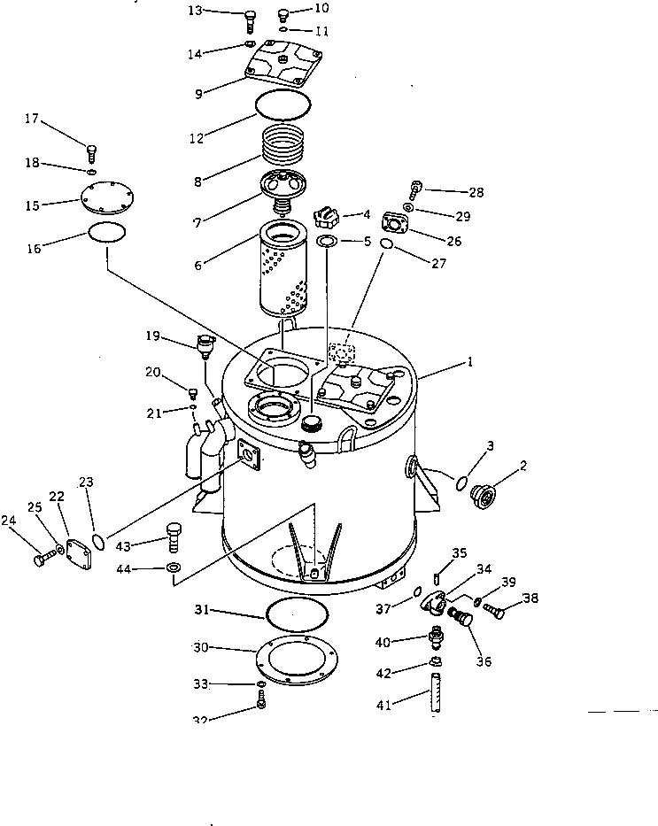 Схема запчастей Komatsu WA420-1 - ГИДР. БАК. (ЕСКАНАТ СПЕЦ-Я.)(№-) УПРАВЛ-Е РАБОЧИМ ОБОРУДОВАНИЕМ
