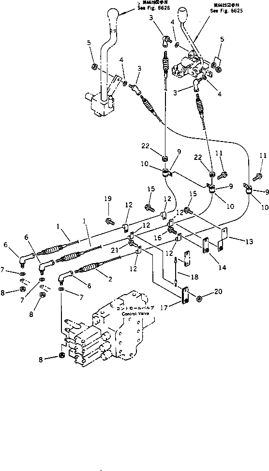 Схема запчастей Komatsu WA420-1 - МЕХ-М УПРАВЛ-Я РАБОЧ. ОБОРУД-EM (С MONO РЫЧАГ /)       (С НАВЕСН. ОБОРУД)(№-) УПРАВЛ-Е РАБОЧИМ ОБОРУДОВАНИЕМ