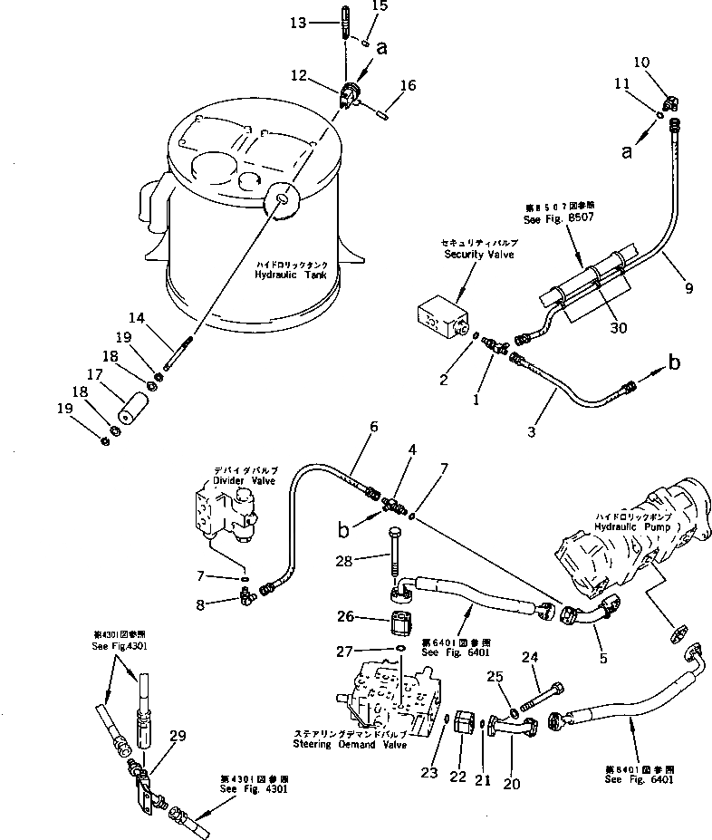 Схема запчастей Komatsu WA420-1 - ГИДРОЛИНИЯ ЭКСТРЕННОГО УПРАВЛЕНИЯ (/) (TBG/ABE СПЕЦ-Я.)(№-9999) СПЕЦ. APPLICATION ЧАСТИ