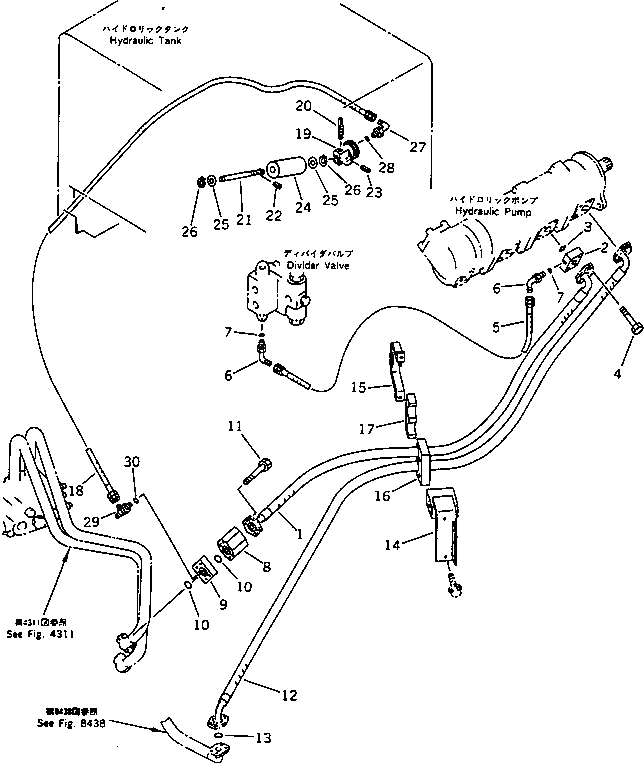 Схема запчастей Komatsu WA420-1 - ГИДРОЛИНИЯ ЭКСТРЕННОГО УПРАВЛЕНИЯ (/) (TBG/ABE СПЕЦ-Я.)(№-) СПЕЦ. APPLICATION ЧАСТИ