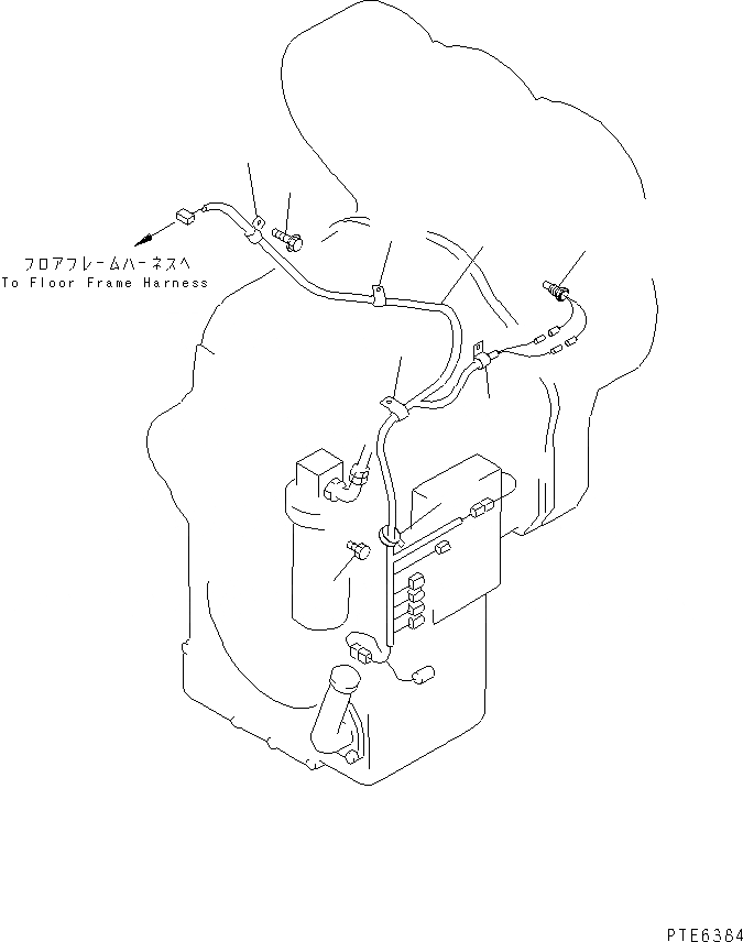 Схема запчастей Komatsu WA420-3CS - ТРАНСМИССИЯ (Э/ПРОВОДКА ТРАНСМИССИИ) ТРАНСМИССИЯ